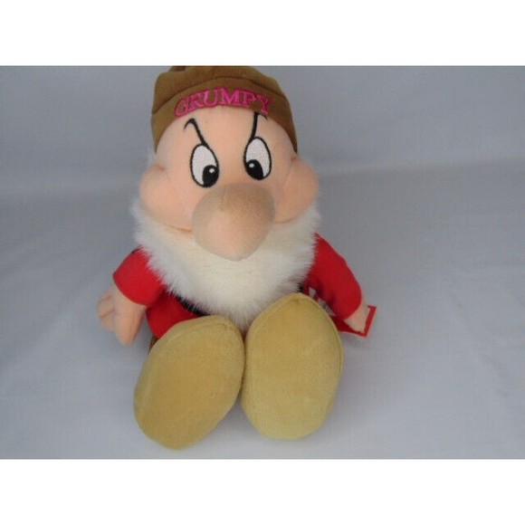 Disney Store 12" Sitting Grumpy Doll /Shelf Sitter- (Snow White &  7 Dwarfs) tag - Picture 13 of 14